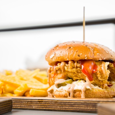 crispy chicken burger