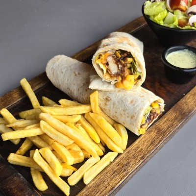 Boneless chicken wrap