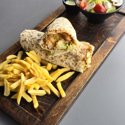 chicken fajita wrap